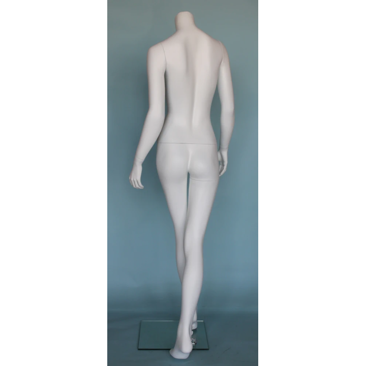 USED Walking Pose Headless White Female Mannequin STW113-WT
