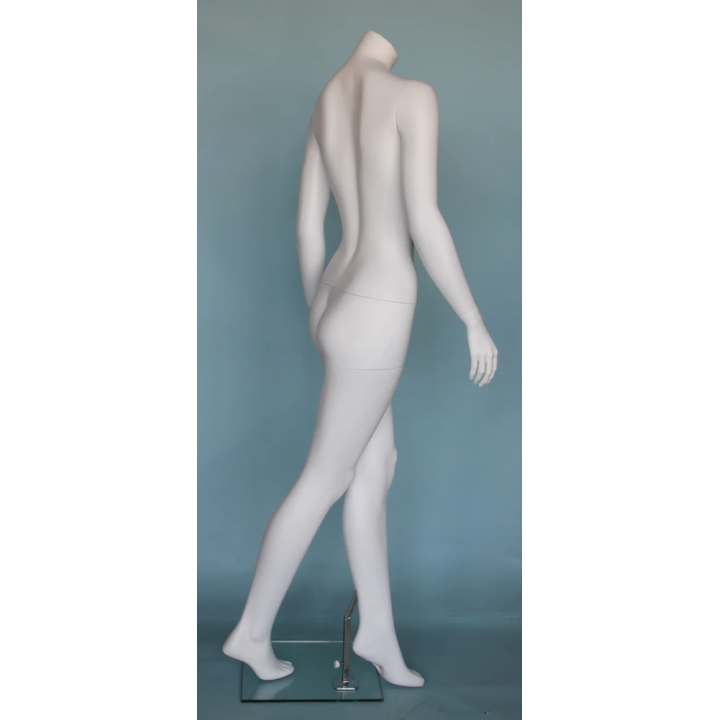 USED Walking Pose Headless White Female Mannequin STW113-WT