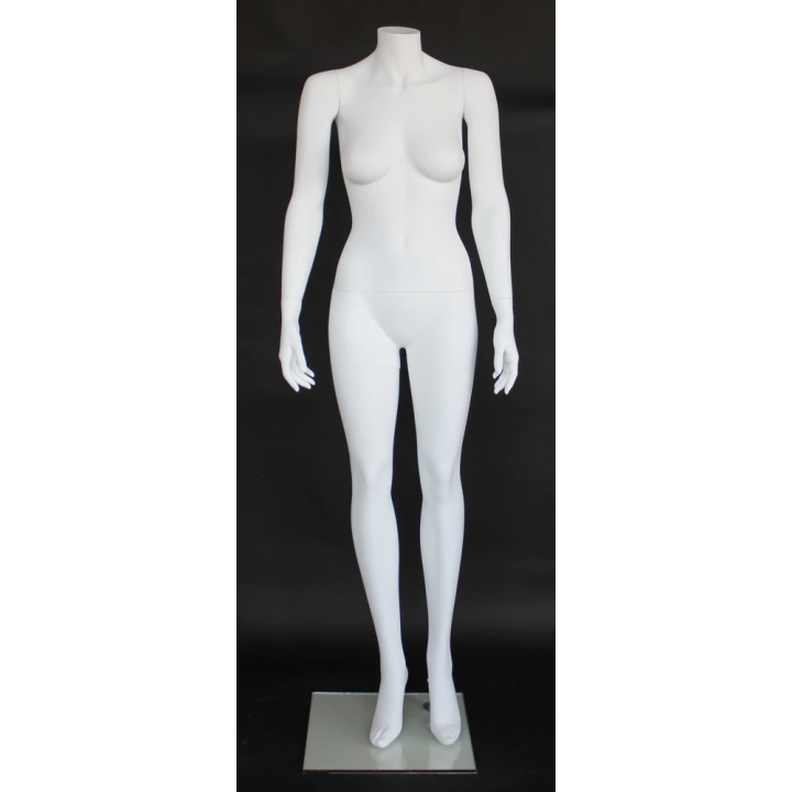 USED Headless Full Body Female Mannequin Matte White STW111-WT