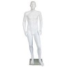 5 ft 7 in Abstract Face Male Mannequin Small Size Matte White CB19-WT