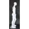 5 ft 7 in Abstract Face Male Mannequin Small Size Matte White CB19-WT