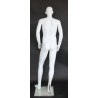 5 ft 7 in Abstract Face Male Mannequin Small Size Matte White CB19-WT