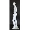 5 ft 7 in Abstract Face Male Mannequin Small Size Matte White CB19-WT