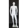 5 ft 7 in Abstract Face Male Mannequin Small Size Matte White CB19-WT