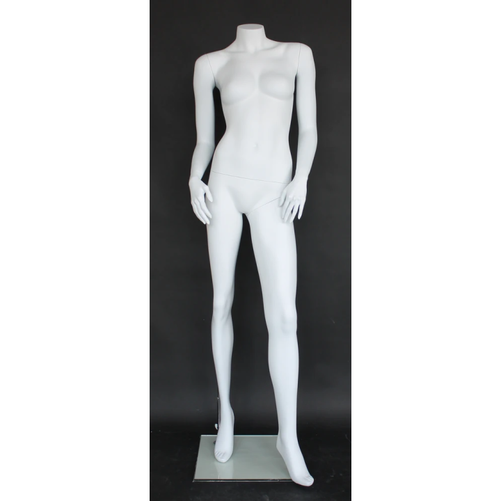 USED Headless Full Body Female Mannequin Matte White STW117-WT