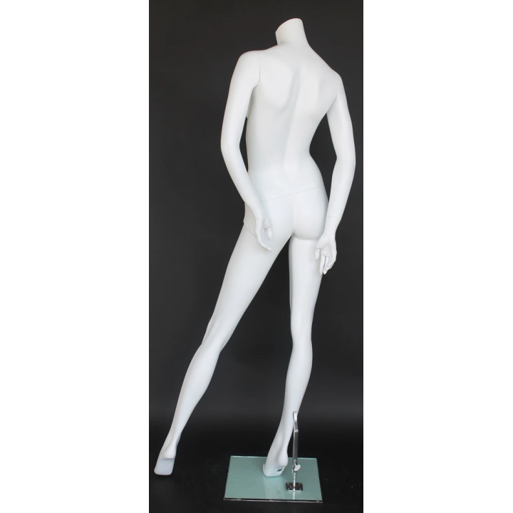 USED 5 ft 8 in Headless Full Body Female Mannequin Matte white STW106-WT