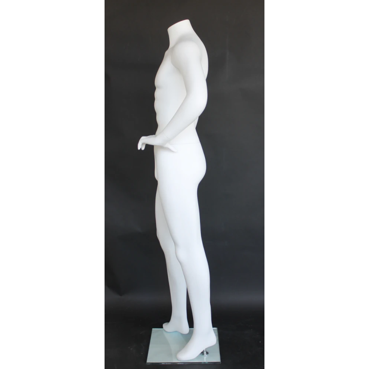 USED Headless Full Body Male Mannequin with hand on waist STM004-WT