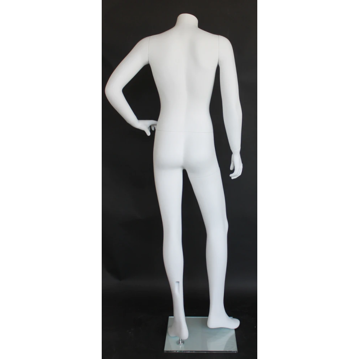 USED Headless Full Body Male Mannequin with hand on waist STM004-WT