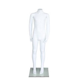 Headless White colored Unisex full body Child Mannequin CBH10-WT