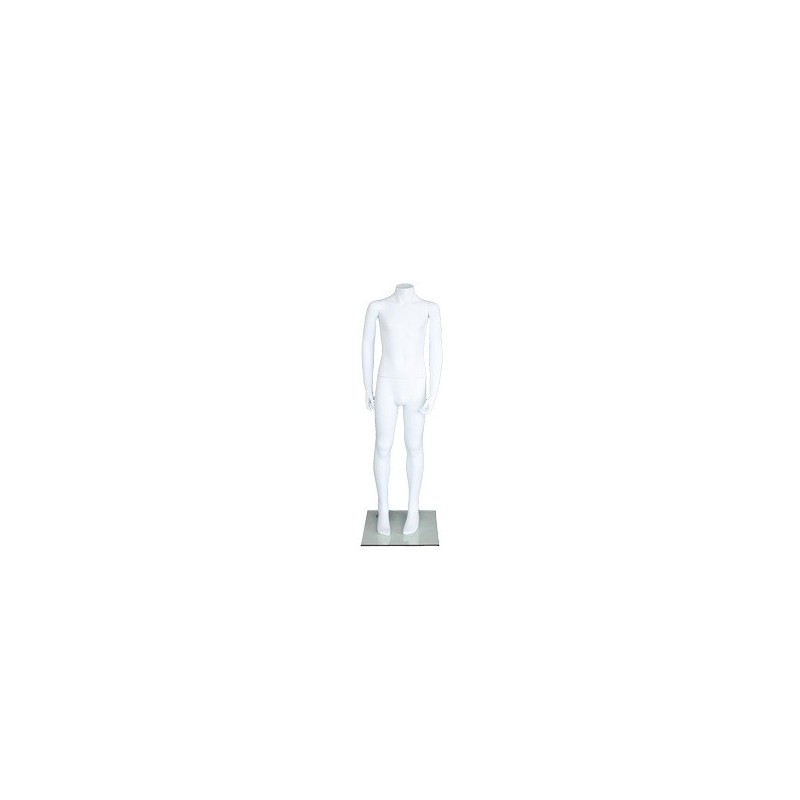 Headless White colored Unisex full body Child Mannequin CBH10-WT