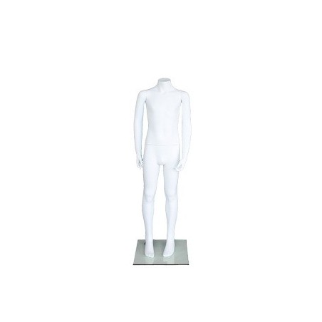 Headless White colored Unisex full body Child Mannequin CBH10-WT