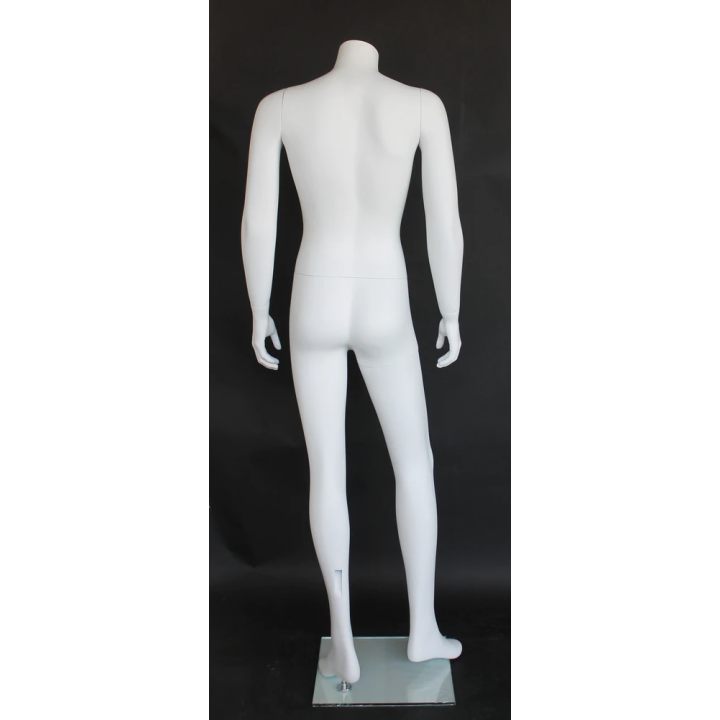USED Headless Full Body Male Mannequin Matte white STM005-WT