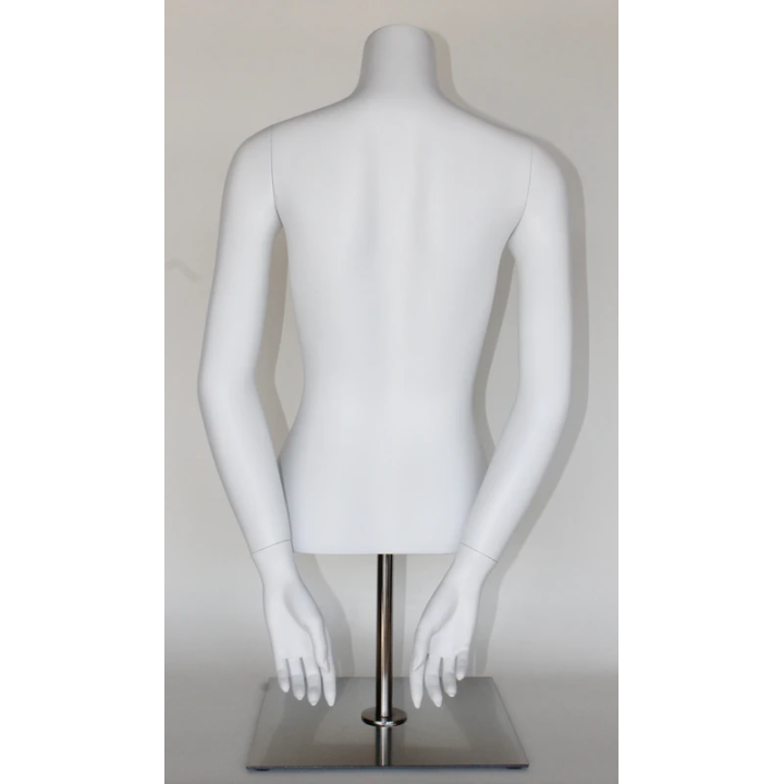 USED 46 in H Female Torso mannequin with Arms and Base FT8-WM