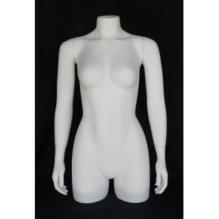 USED 31 in H 3Q Body Female Torso With Arms Display Form mannequin  FT21-WT