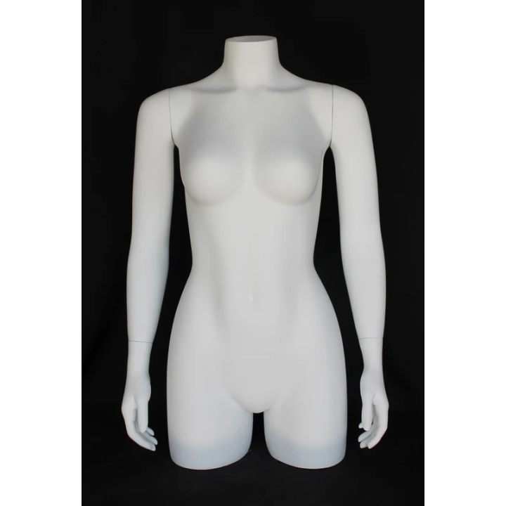 USED 31 in H 3Q Body Female Torso With Arms Display Form mannequin  FT21-WT