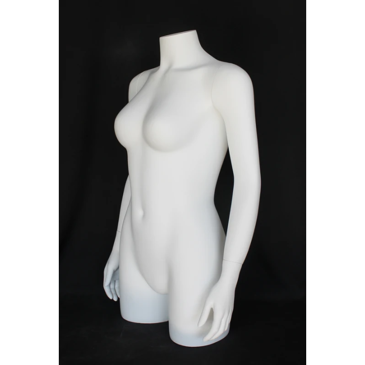 USED 31 in H 3Q Body Female Torso With Arms Display Form mannequin  FT21-WT