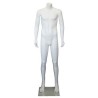 5 ft 1in Headless Male Mannequin Small Size Matte White CBH20-WT