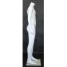 5 ft 1in Headless Male Mannequin Small Size Matte White CBH20-WT