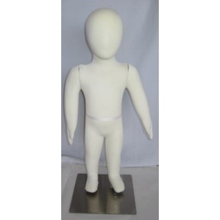 USED 6 month ~1 T size cream jersey covered Toddler Mannequin CJ-1