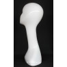 19 in Glossy White Abstract Face Head Mannequin MH51-GW