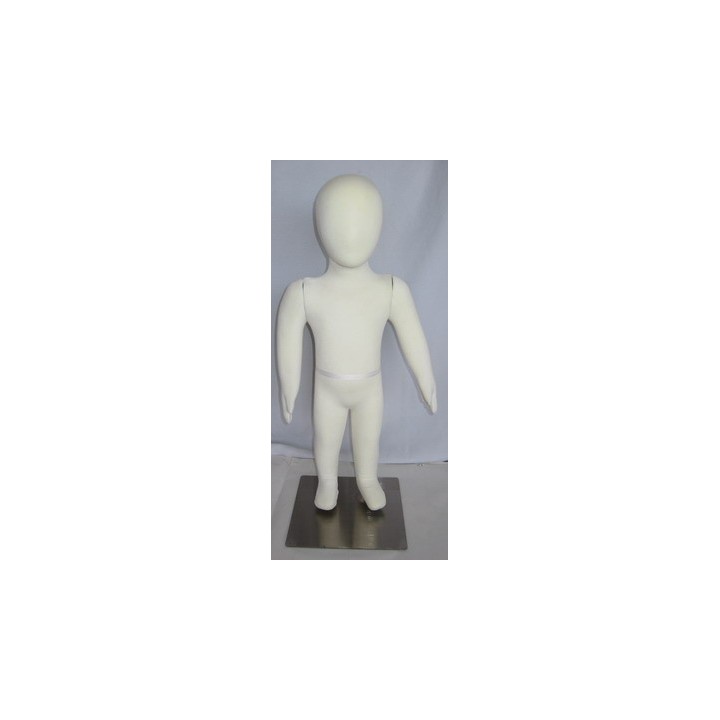 USED 6 month ~1 T size cream jersey covered Toddler Mannequin CJ-1