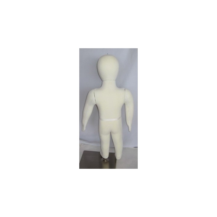 USED 6 month ~1 T size cream jersey covered Toddler Mannequin CJ-1