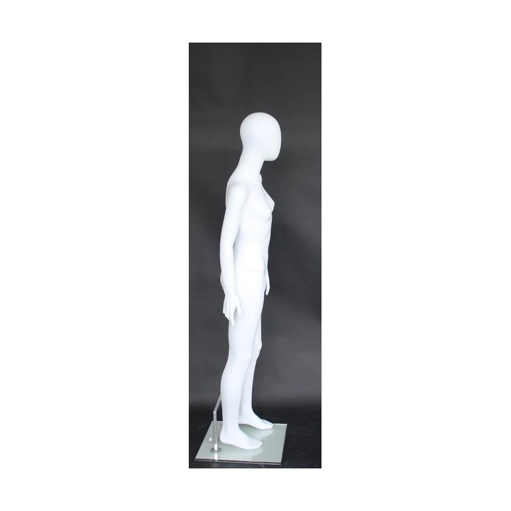 USED Egg Head White full body Teenage Girl Mannequin CF13E-WT