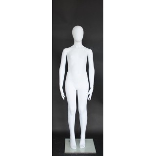 USED 5 ft Egg Head White full body Teenage Mannequin CB16E-WT