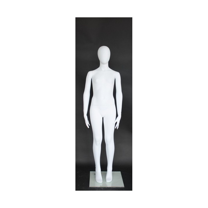 USED 5 ft Egg Head White full body Teenage Mannequin CB16E-WT
