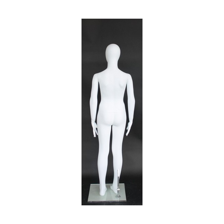 USED 5 ft Egg Head White full body Teenage Mannequin CB16E-WT