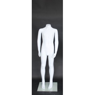 used Headless White colored Unisex full body Child Mannequin CBH10-WT