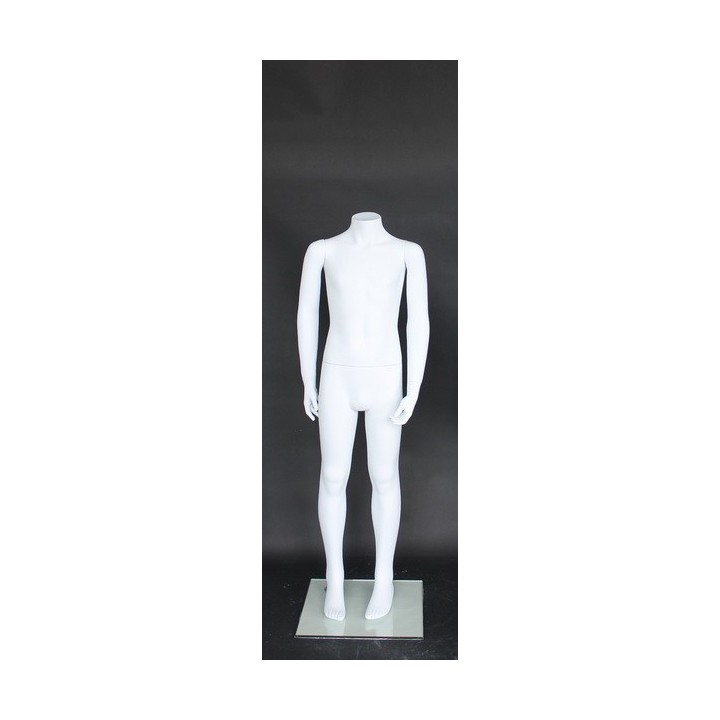 used Headless White colored Unisex full body Child Mannequin CBH10-WT