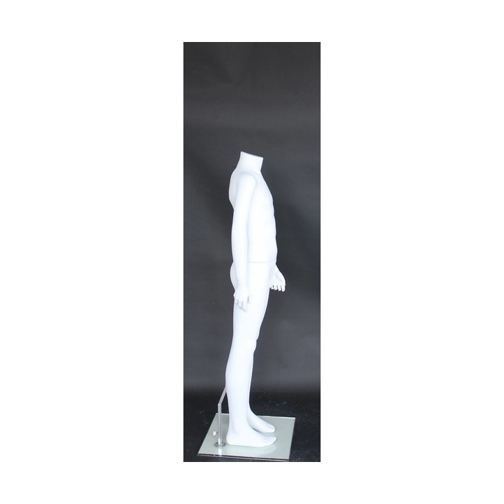 used Headless White colored Unisex full body Child Mannequin CBH10-WT
