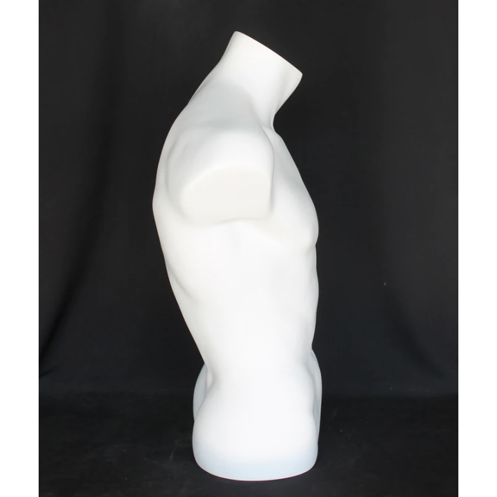 used 27 in H Full Round Male Torso Display Form mannequin  MT15-WT