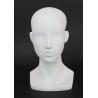 13 in Matte White Abstract Face Female Head Mannequin MH53-WT