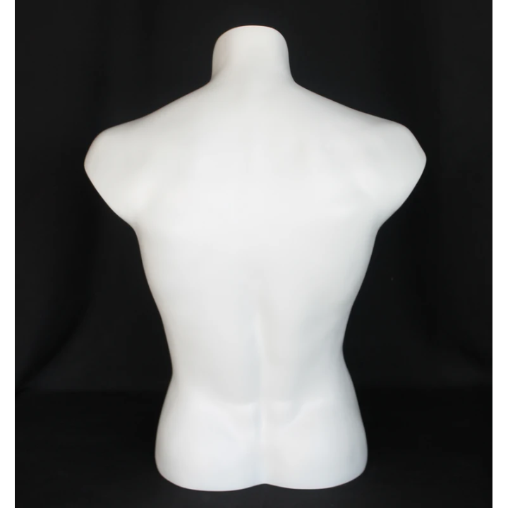 used 27 in H Full Round Male Torso Display Form mannequin  MT15-WT