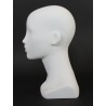 13 in Matte White Abstract Face Female Head Mannequin MH53-WT