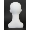 13 in Matte White Abstract Face Female Head Mannequin MH53-WT