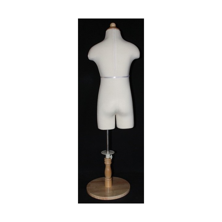 USED 12-14 year Child Body Form Mannequin with Wooden Base -KID-KF7