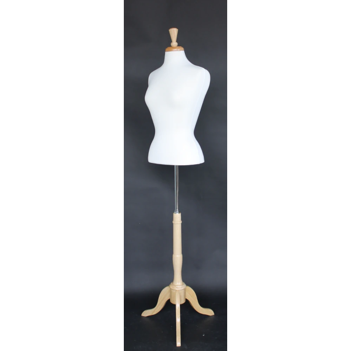 USED Size 6/8 Female Blouse Dress form mannequin with tripod base B7W-FR