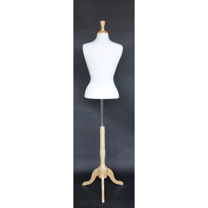 USED Size 6/8 Female Blouse Dress form mannequin with tripod base B7W-FR