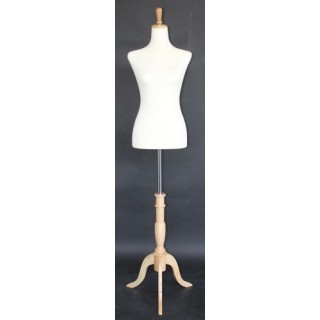 USED Size 4/6 Female Dress form mannequin with tripod base B20-FR