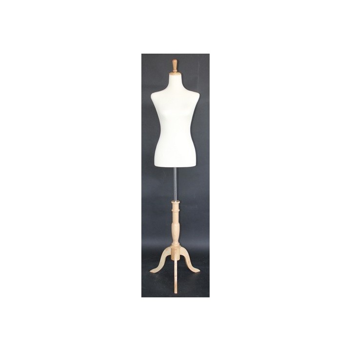 USED Size 4/6 Female Dress form mannequin with tripod base B20-FR