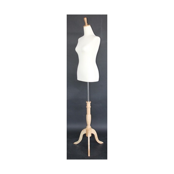 USED Size 4/6 Female Dress form mannequin with tripod base B20-FR