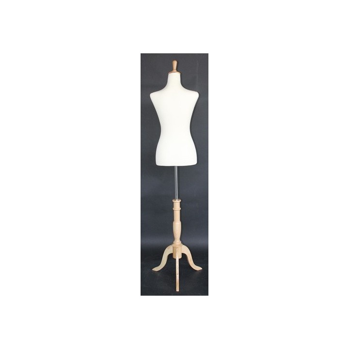 USED Size 4/6 Female Dress form mannequin with tripod base B20-FR