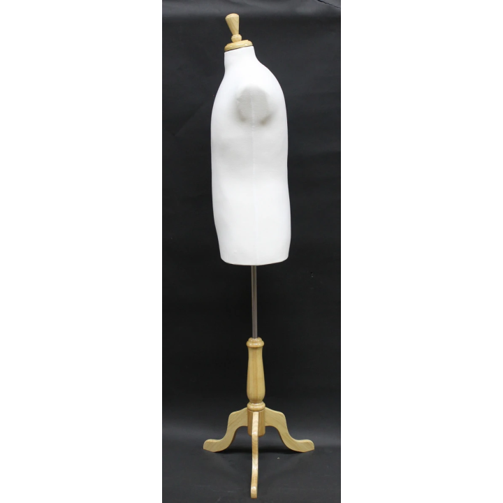 USED Size M Off-White Male Dress form mannequin wooden tripod base MDF61W-FR