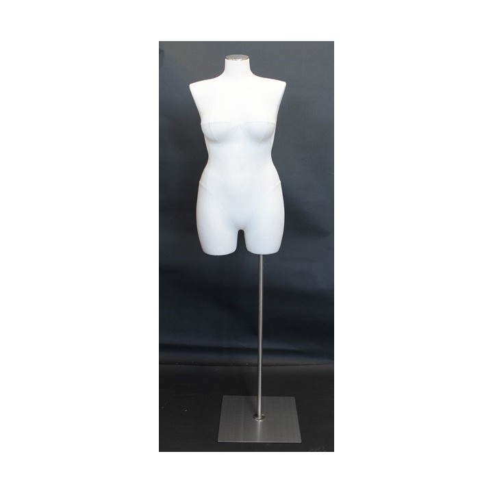 USED Size 16/18 PLUS SIZE White Female 3Q Dress form mannequin BF16-WM