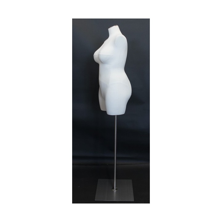 USED Size 16/18 PLUS SIZE White Female 3Q Dress form mannequin BF16-WM