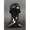 14 in H Glossy Black Abstract Face Male Head Mannequin MH8-HB