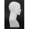 15 in H Matte White Featured Face Female Head Mannequin MH27-WT